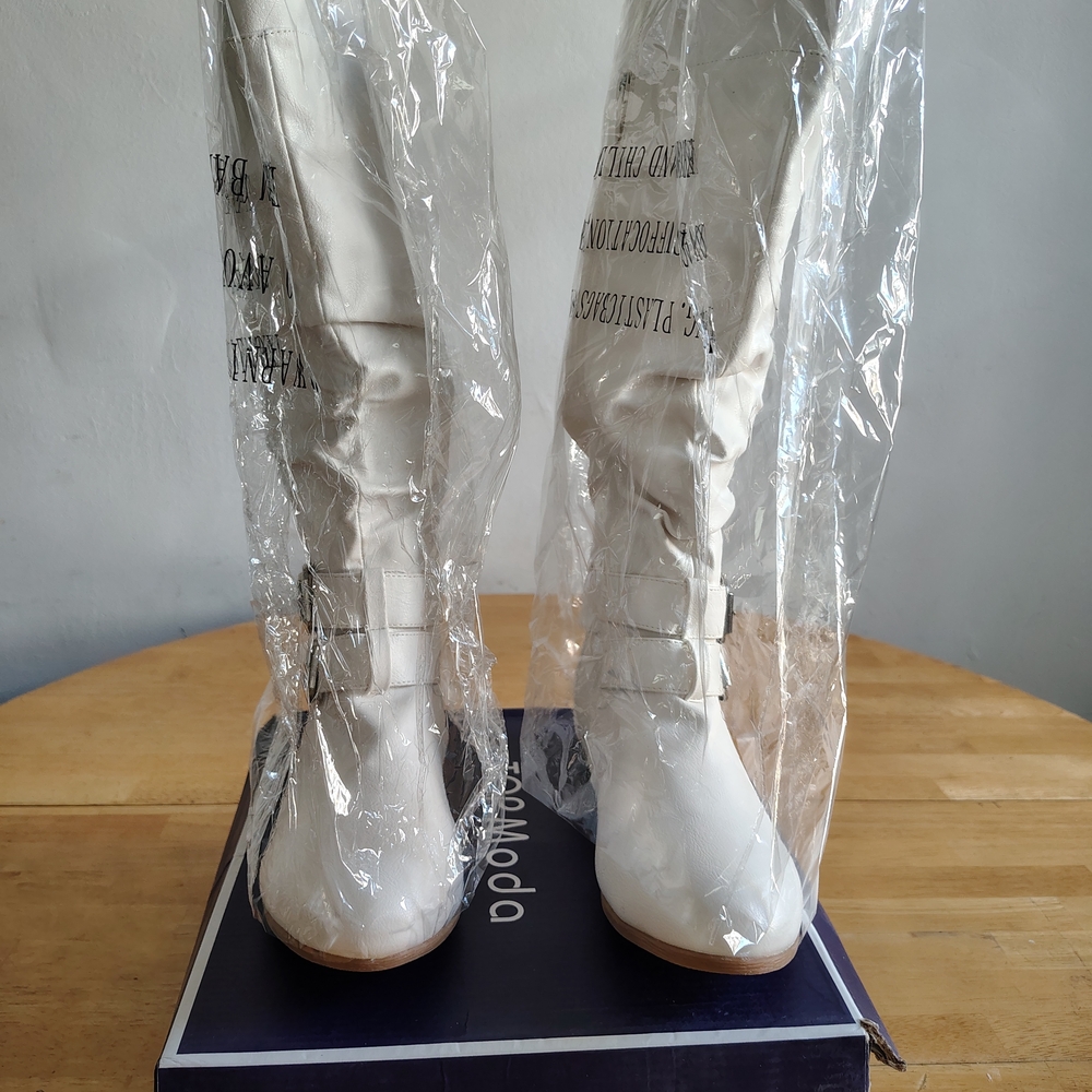 White Over the Knee Boots